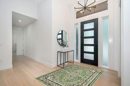 Antep Rugs Oriental 5x7 Traditional Medallion Indoor Area Rug Siesta (Green Beige, 5'3" x 7') in Modern White Entryway