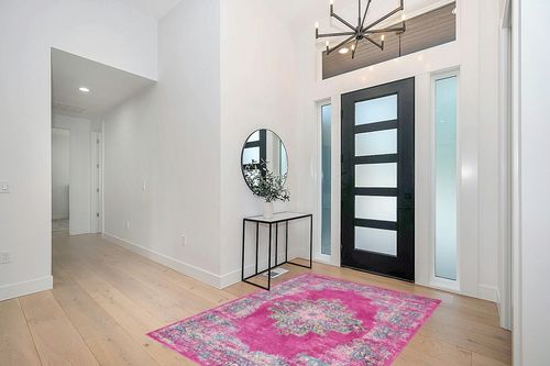 Nourison Passion Fuchsia 5'3" x 7'3" Area -Rug, Boho, Traditional, Easy -Cleaning, Non Shedding, Bed Room, Living Room, Hallway, (5' x 7') in Modern White Entryway