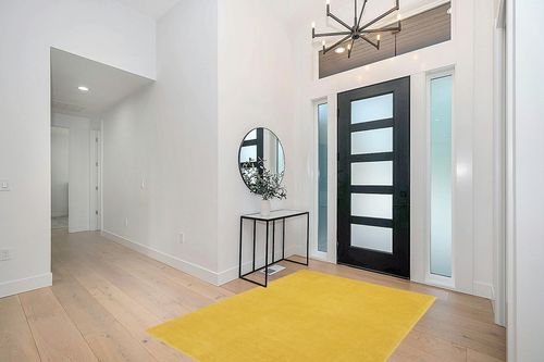 Nourison Essentials Indoor/Outdoor Yellow 5' x 7' Area Rug, Easy -Cleaning, Non Shedding, Bed Room, Living Room, Dining Room, Backyard, Deck, Patio (5x7) in Modern White Entryway