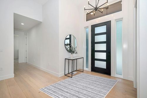 RUGSREAL 5 x 7 Machine Washable Area Rug Boho Geometric Area Rug Farmhouse Non-Slip Stain Resistant Modern Rug for Living Room Home Office, 5' x 7' in Modern White Entryway