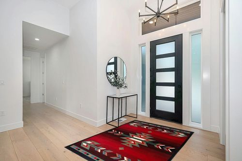 Home Dynamix Sagrada Southwest Area Rug 5x7 Black/Red/Ivory in Modern White Entryway