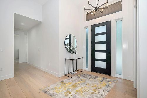 vivorug Washable Rug, Ultra Soft Area Rug 5x7, Non Slip Abstract Rug Foldable, Stain Resistant Rugs for Living Room Bedroom, Modern Fuzzy Rug (Grey/Gold/Navy, 5'x7') in Modern White Entryway