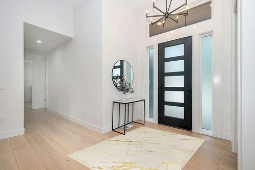 Antep Rugs Babil Gold 5x7 Marble Abstract Modern Indoor Area Rug (Beige, 5'3" x 7') in Modern White Entryway