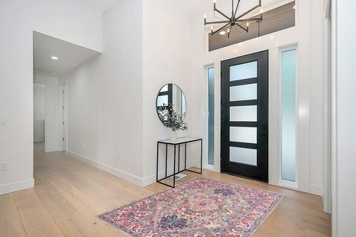 Nourison Passion Bohemian Light Grey/Pink 5'3" x 7'3" Area -Rug, Easy -Cleaning, Non Shedding, Bed Room, Living / Dining Room, Kitchen (5x7) in Modern White Entryway