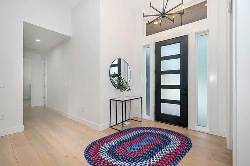 Super Area Rugs Oval 5' X 7' Blue Oval Braided Rug - Use as Living Room Rugs, Bedroom Rugs, Dining Room Rugs - Reversible - Rustic - Country - Primitive - Farmhouse Decor Rug in Modern White Entryway