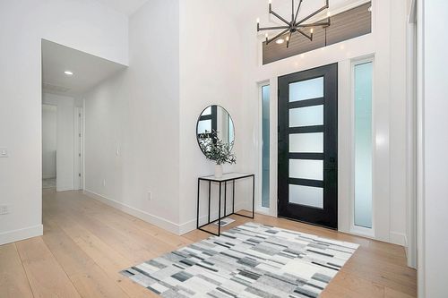 COZYLOOM Modern Geometric Rug 5x7 Contemporary Distressed Area Rug Low Pile Non-Shedding Living Room Rug Indoor Floor Cover Bedroom Home Office Dorm Dining Room Throw Carpet Non Slip Thin Grey in Modern White Entryway
