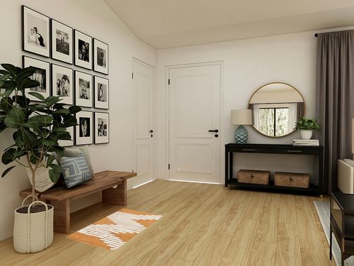 Ashlynn Abstract Handwoven Wool Orange/Beige Area Rug Foundstone Rug Size ... in Transitional Minimalistic Entryway