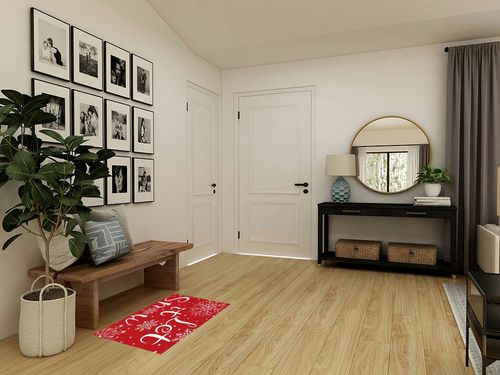Christmas Let It Snow Winter Snowflake Area Rugs 2x3ft, Bedroom Area Runner Rug (Non-Skid) for Hallyways, Carpets Living Room Indoor Outdoor Nursery Rugs Décor in Transitional Minimalistic Entryway