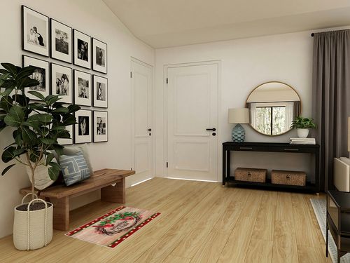 Area Rug, Red Wood Grain Berry Merry Christmas Poinsettia Cardinals Area Rug, Living Room Rugs, Area Rugs for Bedroom Decor&Living Room Decor, Carpet 2x3ft Bedroom Rug, Rugs for Living Room in Transitional Minimalistic Entryway