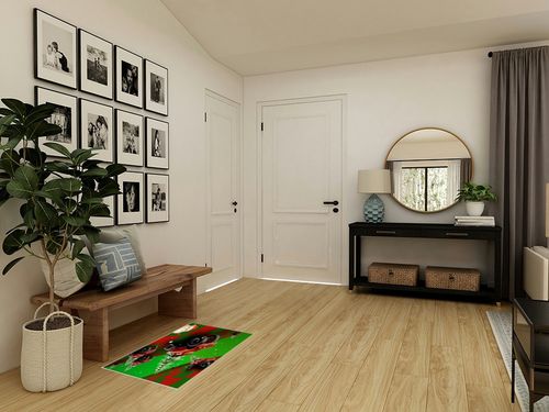 Christmas Area Rug for Living Room Bedroom 2x3, Large Runner Rug Carpet Washable Rugs Non-Shedding Floor Cover Mat for Kitchen Dining Kids Room Decor Truck Xmas Tree Santa Claus 3D Space in Transitional Minimalistic Entryway