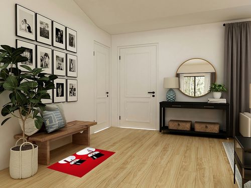 Area Rugs Non-Slip Washable Rug Christmas Theme Snowman Pattern Red Background Indoor Rug Rubber Backing Floor Mats Home Decor Carpet for Living Room Dining Room Non Shedding 2x3 Ft in Transitional Minimalistic Entryway