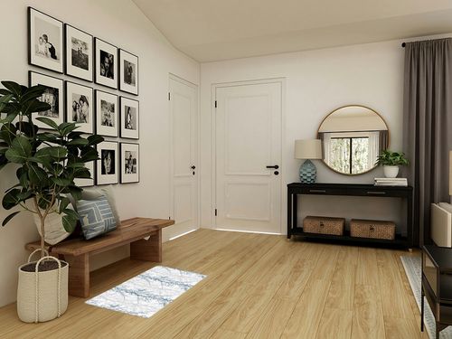 Shag Door Mats Bath Rugs Blue Grey Branch White,Soft Fluffy Doormats Non Slip Carpet Farm Gradient Tree Plant Art,Shaggy Fuzzy Area Throw Rug for Kitchen/Bathroom/Bedroom/Living Room 20x31.5In in Transitional Minimalistic Entryway