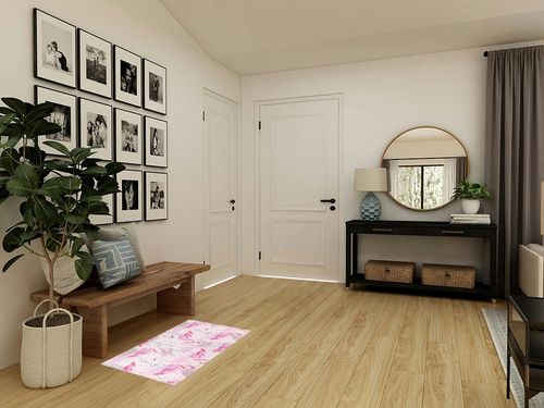 Pink Flamingo Bathroom Rugs Fluffy Absorbent Bath Mat Machine Washable Soft Microfiber Shaggy Kitchen Mat Non Slip Carpet Runner for Kitchen Entryway Laundry Room Decor in Transitional Minimalistic Entryway