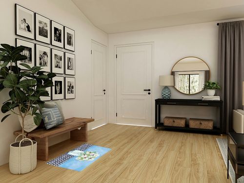 Shag Door Mats Bath Rugs Watercolor Daisy Floral Bottle,Soft Fluffy Doormats Non Slip Carpet Black White Plaid Blue Gradient,Shaggy Fuzzy Area Throw Rug for Kitchen/Bathroom/Bedroom 20x31.5In in Transitional Minimalistic Entryway