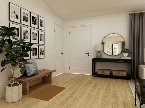 Abstract Plaid Plush Shag Bath Rugs Christmas Red Green Checker Soft Fluffy Floor Doormat Carpet,Non-Slip Door Mats for Living Room Bedroom Kitchen Entryway Geometric in Transitional Minimalistic Entryway