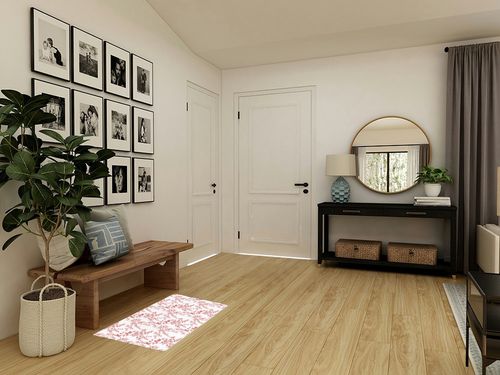 Watercolor Red Flower Branch Plush Shag Bath Rugs Pastel Blooming Floral Soft Fluffy Floor Doormat Carpet,Non-Slip Door Mats for Living Room Bedroom Kitchen Entryway Wild Plant in Transitional Minimalistic Entryway