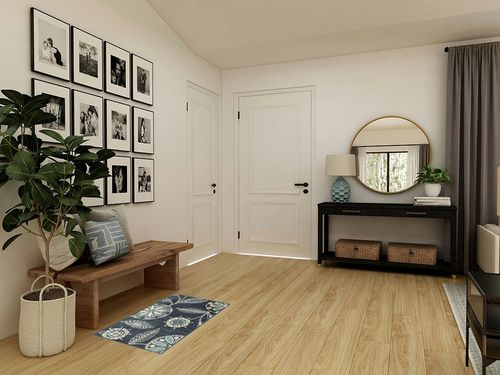 Maples Rugs Reggie Floral Kitchen Rugs Non Skid Accent Area Carpet [Made in USA], 1'8 x 2'10, Persian Blue in Transitional Minimalistic Entryway