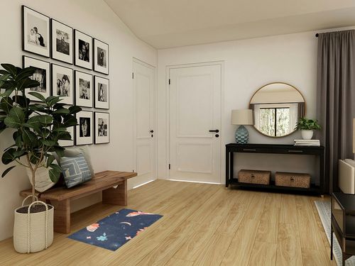 Fluffy Floor Carpet-Butterfly Bohemian Flower on Blue,39x20in Front Door Mat Indoor Machine Washable Carpet,Aesthetic Rug in Transitional Minimalistic Entryway