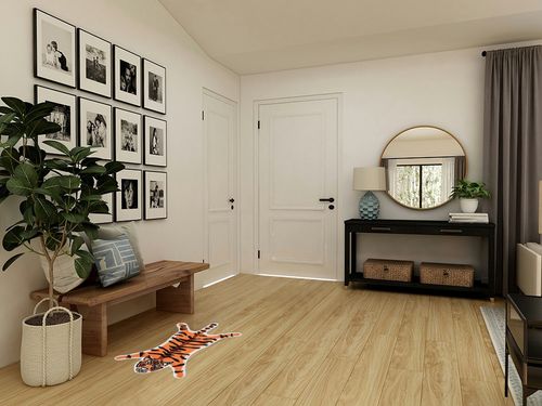 Hiltow Tiger Print Rug,Cute Faux Tiger Rug Small Area Rugs for Home Decor Fluffy Animal Print Rug Carpet for Kids Room Bedroom(Yellow,Size:21.5×32.4 in) in Transitional Minimalistic Entryway