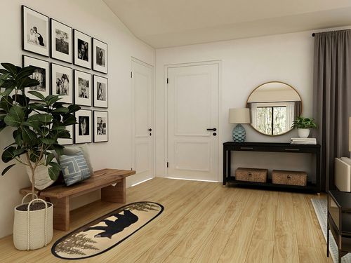 Rug Empire Rustic Lodge Novelty Area Rug, 26" W x 63" L, Bear Oval, Multi in Transitional Minimalistic Entryway