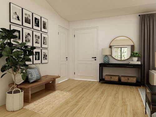Natural Contemporary Reversible Living Room Area Rug in Transitional Minimalistic Entryway