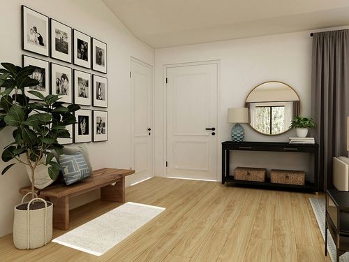 Kingsview Geometric Handwoven Wool Area Rug in Beige Langley Street Rug Size ... in Transitional Minimalistic Entryway
