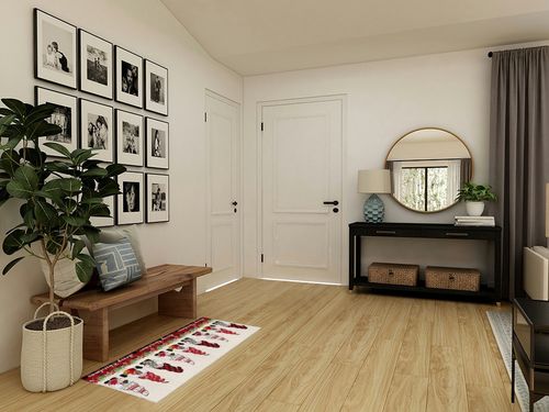Hallway Runner Rug,Merry Christmas Cartoon Gnome Trees Gifts Snowflake Red Black Buffalo Check Non Slip Water Absorbent Rug Indoor Entrance Floor Mat Runner for Home Garage Kitchen Laundry 18x47.2in in Transitional Minimalistic Entryway