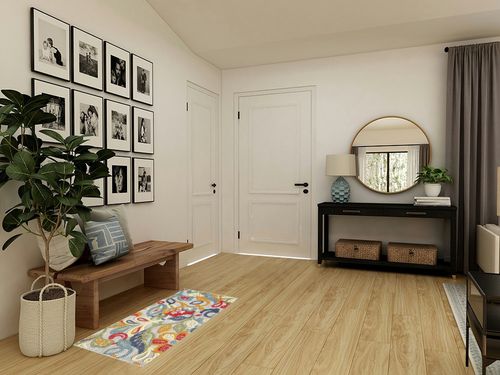 New Home Speak Mid-Century Floral Indoor/Outdoor Area Rug - Multi 2'2" x 4' in Transitional Minimalistic Entryway
