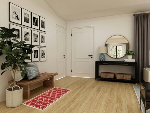 SAFAVIEH Courtyard Collection 2' x 3'7" Red/Bone CY6916 Indoor/ Outdoor Waterproof Easy Cleaning Patio Backyard Mudroom Accent Rug in Transitional Minimalistic Entryway