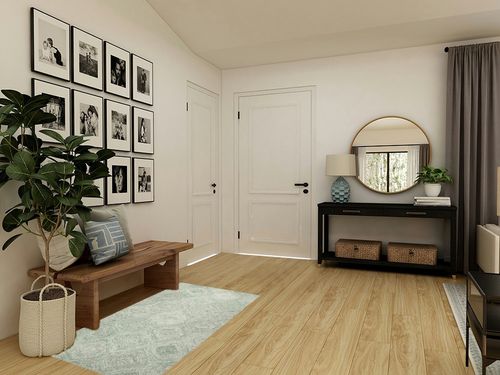 Pershing Hand-Tufted Wool Green Area Rug Gracie Oaks Rug Size: Rectangle 3' x 5' in Transitional Minimalistic Entryway
