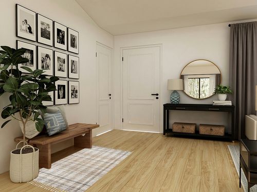 Lauren Ralph Lauren Handmade Jahi Plaid Wool Rug - 3' x 5' - Autumn in Transitional Minimalistic Entryway