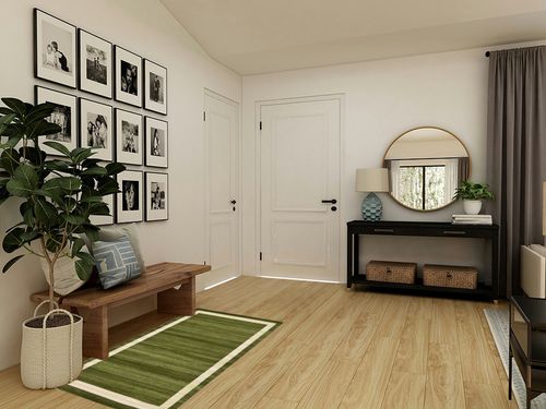 Songul Area Rug in Green Breakwater Bay Rug Size: Rectangle 3'3" x 5'3" in Transitional Minimalistic Entryway
