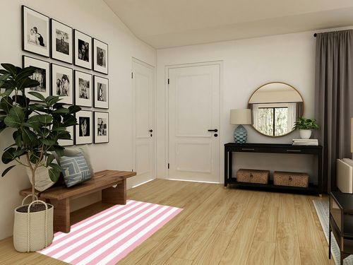 Area Rug, Christmas Pink Stripe Rug, Plush Living Room Rugs, Area Rugs for Living Room Decor Bedroom Decor, Rugs for Living Room, Carpet 2x3ft Rugs for Bedroom in Transitional Minimalistic Entryway
