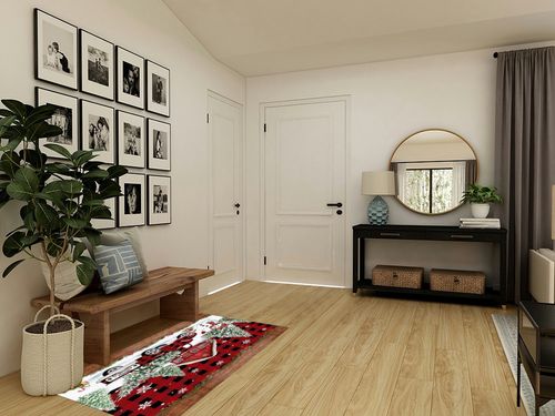 Area Rug 2x3 Feet, Xmas Tree Snowflake Snowman Christmas Red Truck Rug, Rugs for Living Room Decor Bedroom Decor Kids Room, Non-Slip Living Room Rugs, Comrft Carpet Washable Rug in Transitional Minimalistic Entryway