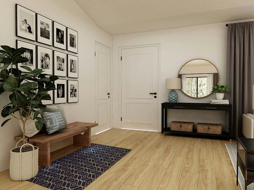 Large Area Rug, Navy Blue Non-Slip Indoor Accent Area Carpet, White Modern Geometric Abstract Art Aesthetics Fluffy Shaggy Runner Rug for Living Room, Bedroom, Kids Room, 2'7"x 5" in Transitional Minimalistic Entryway