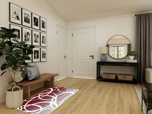 Large Area Rug, Red Ombre Non-Slip Indoor Accent Area Carpet, Modern White Geometric Abstract Art Fluffy Shaggy Runner Rug for Living Room, Bedroom, Kids Room, 2'7"x 5" in Transitional Minimalistic Entryway