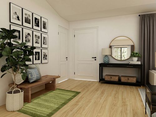 Unique Loom Del Mar Collection Area Rug - Abigail (3' 3" x 5' 3" Rectangle, Light Green/ Ivory) in Transitional Minimalistic Entryway