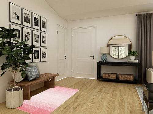 Wonnitar Washable 3x5 Area Rug,Pink Rugs for Girls Bedroom,Contemporary Ombre Nursery Soft Mat for Baby Girl,Modern Non-Skid Faux Wool Indoor Carpet for Bathroom Dorm Bedside in Transitional Minimalistic Entryway