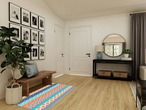 Large Area Rug, Teal Orange Striped Non-Slip Indoor Accent Area Carpet, Boho Modern Geometric Abstract Art Fluffy Shaggy Runner Rug for Living Room, Bedroom, Kids Room, 3'x 5' in Transitional Minimalistic Entryway