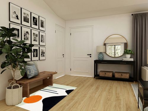 Safavieh Rodeo Drive Collection Accent Rug - 3' x 5', Green & Black, Handmade Mid-Century Modern Abstract Wool, Ideal for High Traffic Areas in Entryway, Living Room, Bedroom (RD883Y) in Transitional Minimalistic Entryway
