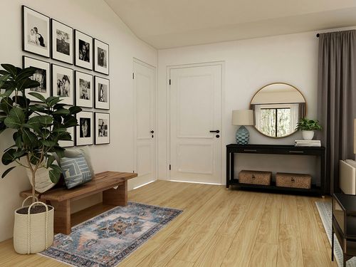 Area Rugs for Living Room: 3x5 Rug for Bedroom Machine Washable with Non Slip Backing Non Shedding, Boho Medallion Floral Large Carpet for Dining Room Nursery Home Office Indoor Decor Beige/Blue in Transitional Minimalistic Entryway