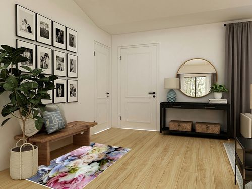 Indoor Area Rug, Classic Yellow Pink Printed Colorful Floral Flowers Rose Blossom Soft Non-Shedding Carpet Floor Mats, Rubber Backing Washable Throw Rug for Living Room Bedroom, 2'7" x 5' in Transitional Minimalistic Entryway