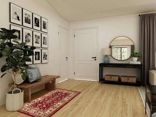 Unique Loom Sialk Hill Collection Area Rug - Washington (3' 3" x 5' 3" Rectangle Burgundy/Cream) in Transitional Minimalistic Entryway