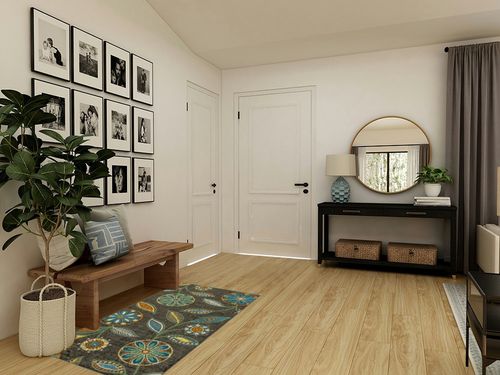 Maples Rugs Reggie Floral Runner Rug - Made in USA - Washable, Non Slip Mats for Kitchen, Hallway, and Laundry Room, 2'6" x 5', Multicolor in Transitional Minimalistic Entryway