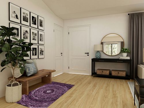 SAFAVIEH Ikat Collection Accent Rug - 3' x 5', Purple, Handmade Wool, Ideal for High Traffic Areas in Entryway, Living Room, Bedroom (IKT633P) in Transitional Minimalistic Entryway
