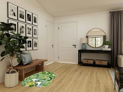 ZYFAB 3D Stereo Moss Rug for Living Room Soft Non Slip Green Moss Carpet Bedroom Bedside Floor Mat Modern Doormat Shaggy Rugs Home Decor,A,100 * 106CM in Transitional Minimalistic Entryway