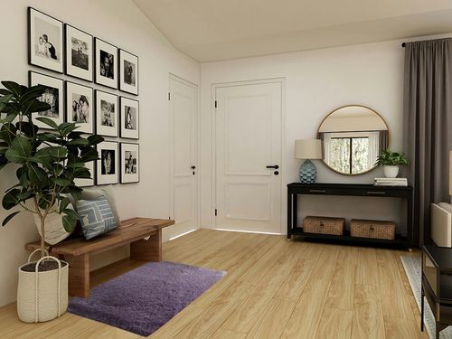 Scceatti Rugs for Bedroom 4x2.5 Feet Washable Shag Thick Classroom Rug Rugs Big Modern Floor Rug Rugs for Bedroom Fluffy Shaggy Bedside Floor Dorm Grey Area Rug Non Slip Room Carpet for Kitchen,Purple in Transitional Minimalistic Entryway