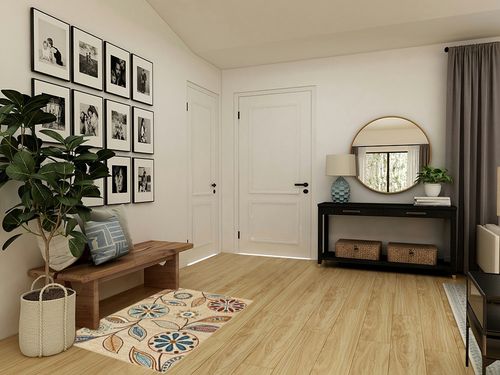 Maples Rugs Reggie Floral Kitchen Rug - Made in USA - Washable, Non Slip Throw Mats for Entryway and Foyer, 2'6 x 3'10, Beige in Transitional Minimalistic Entryway
