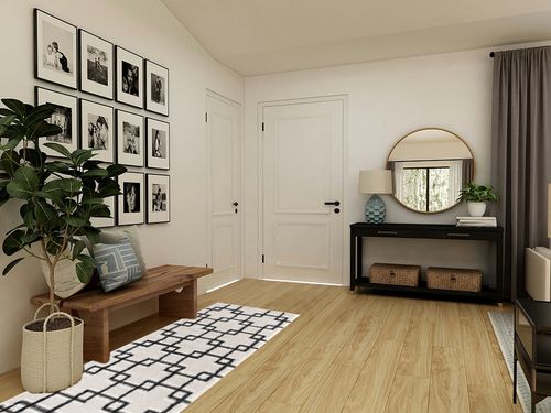 United Weavers Celestial Dadrail Contemporary Geometric Runner Rug, White, 2'7 ... in Transitional Minimalistic Entryway