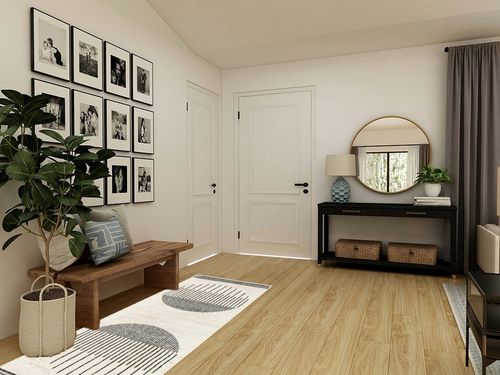 Artistic Weavers Penrod Modern Geometric Runner Area Rug,2'7" x 7'3",Black/Ivory in Transitional Minimalistic Entryway